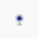 Eirene | Halo Round Sapphire & Diamond Floating Navel Piercing