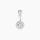 Eirene | Halo Round Diamond Navel Piercing