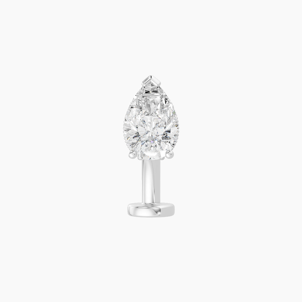 Elvira | 18k White Gold 7 mm 8 mm Diamond Floating Navel Piercing