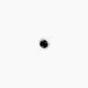 Eos | Round Black Diamond Nose Piercing