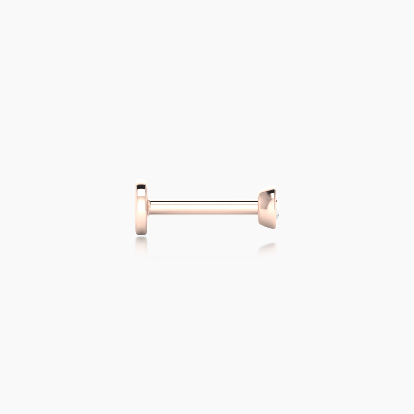 Eos | 18k Rose Gold 3 mm 6.5 mm Round Diamond Piercing