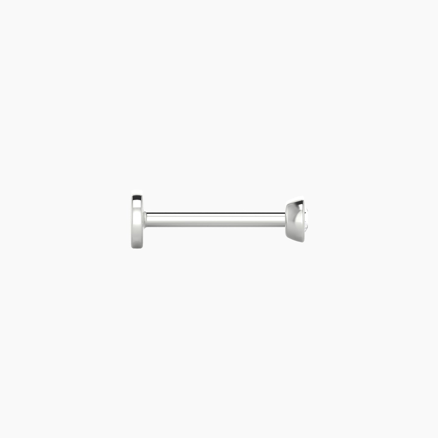 Eos | 18k White Gold 3 mm 8 mm Round Diamond Piercing