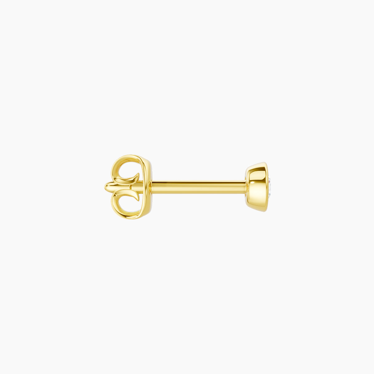 Eos | 18k Yellow Gold 3 mm Round Diamond Earring