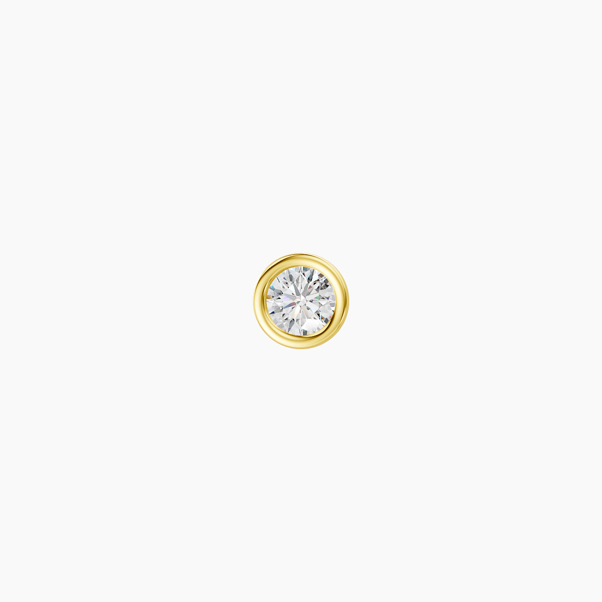 Eos | 18k Yellow Gold 3.5 mm 5 mm Round Diamond Piercing