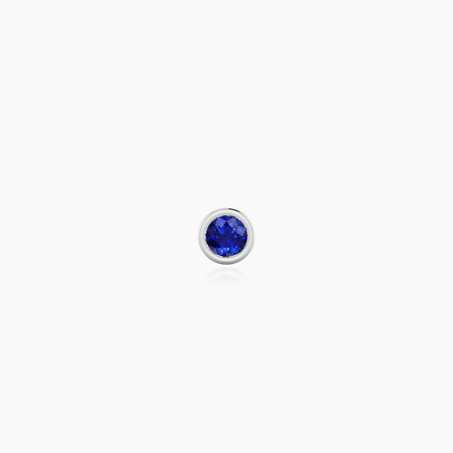 Eos | 18k White Gold 5 mm 3.5 mm Round Sapphire Piercing