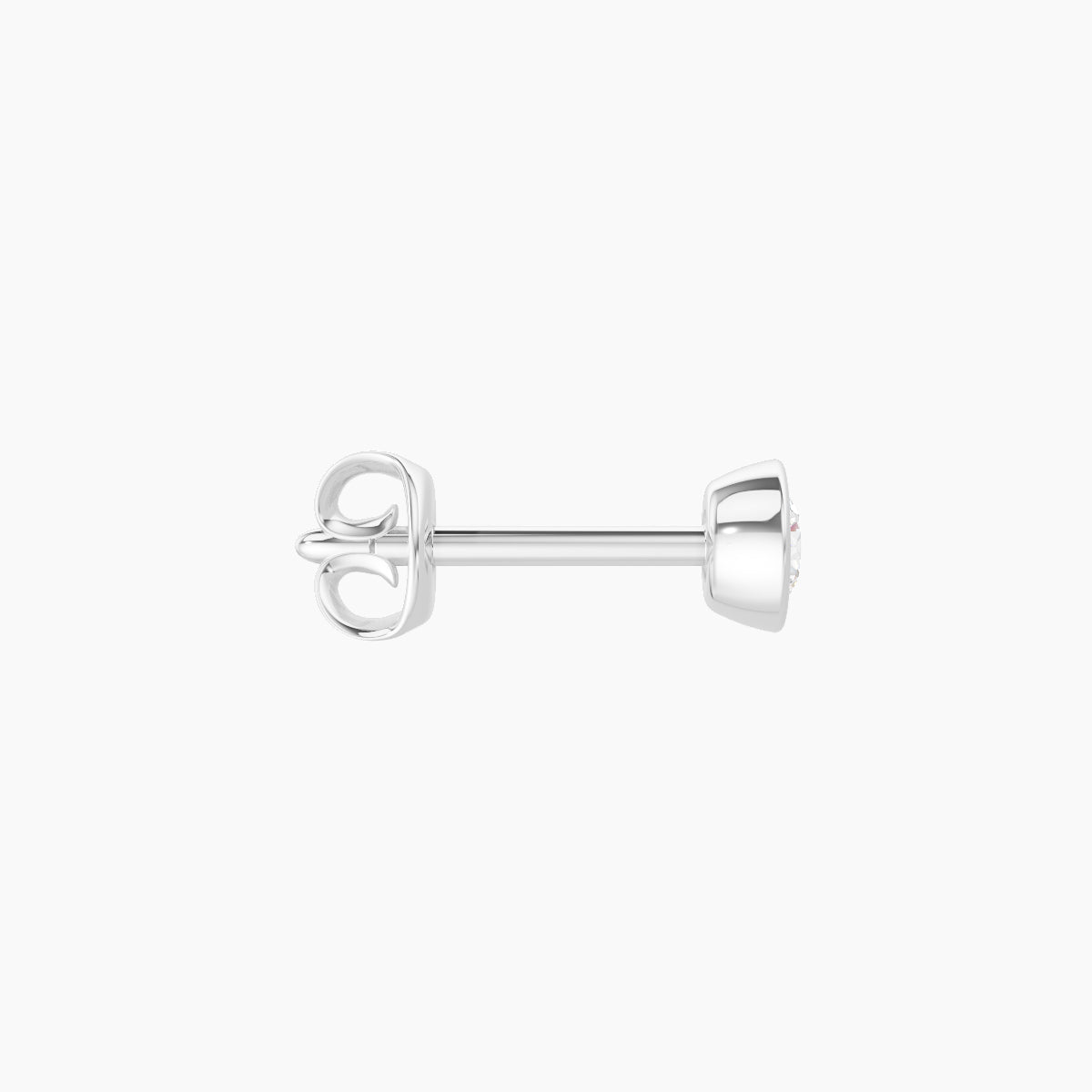 Eos | 18k White Gold 3.5 mm Round Diamond Earring