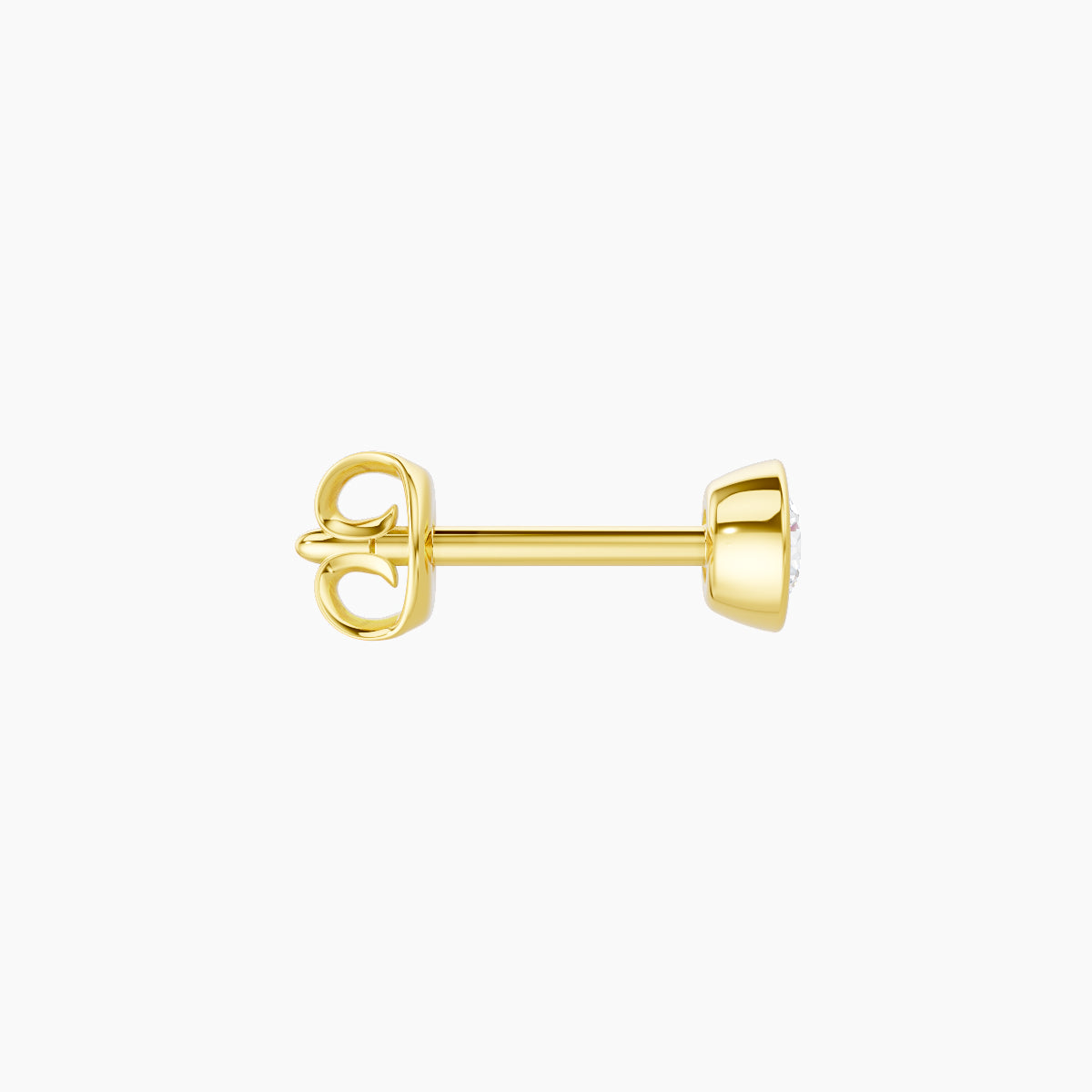 Eos | 18k Yellow Gold 3.5 mm Round Diamond Earring