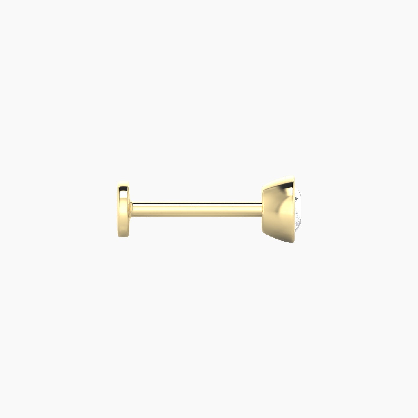 Eos | 18k Yellow Gold 4.5 mm 8 mm Round Diamond Piercing