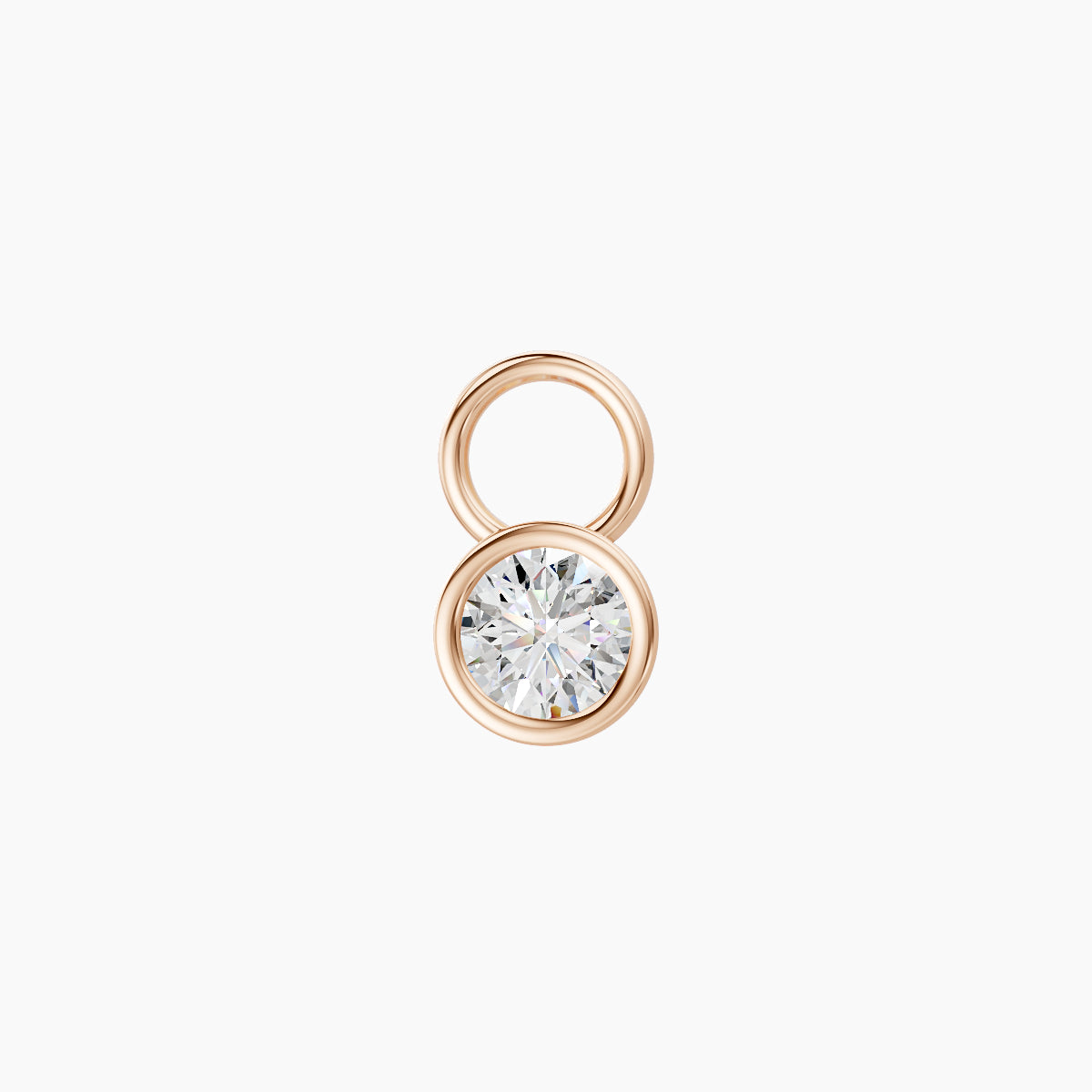 Eos | 18k Rose Gold 4.5 mm Round Diamond Charm