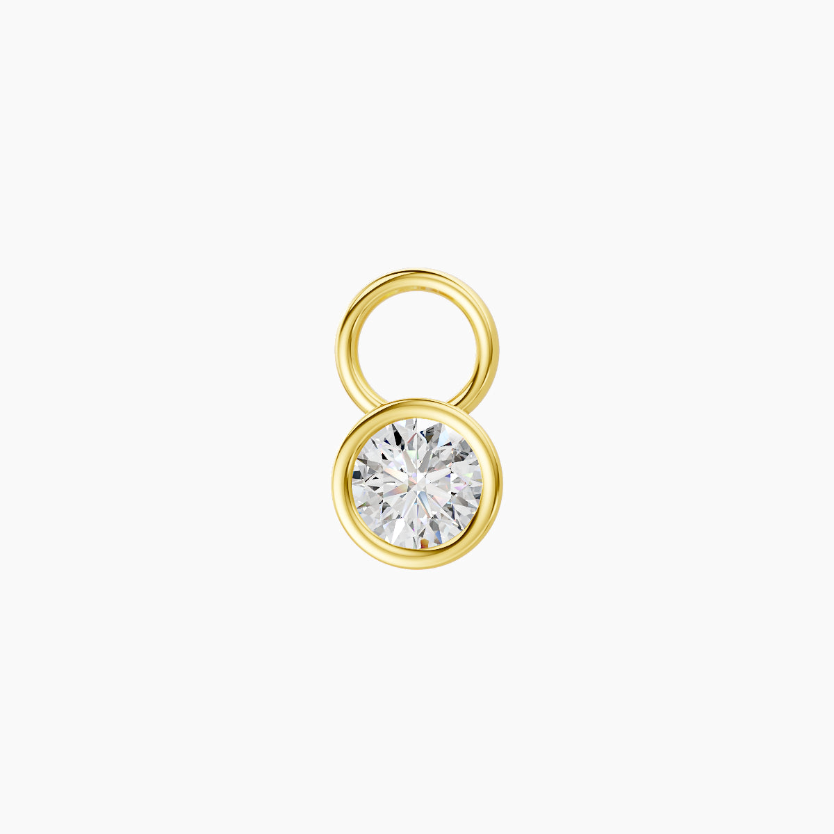 Eos | 18k Yellow Gold 4.5 mm Round Diamond Charm