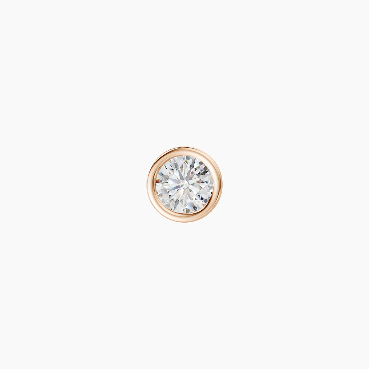 Eos | 18k Rose Gold 4.5 mm Round Diamond Earring