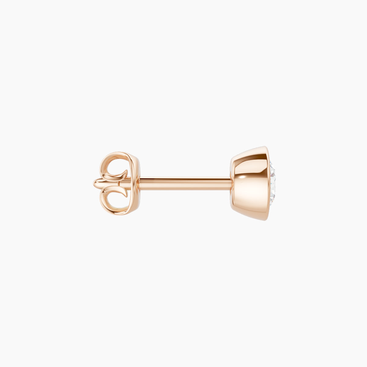 Eos | 18k Rose Gold 4.5 mm Round Diamond Earring