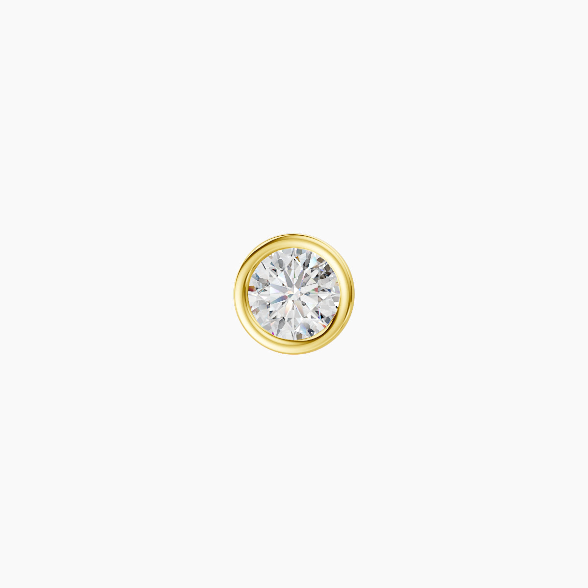 Eos | 18k Yellow Gold 4.5 mm Round Diamond Earring
