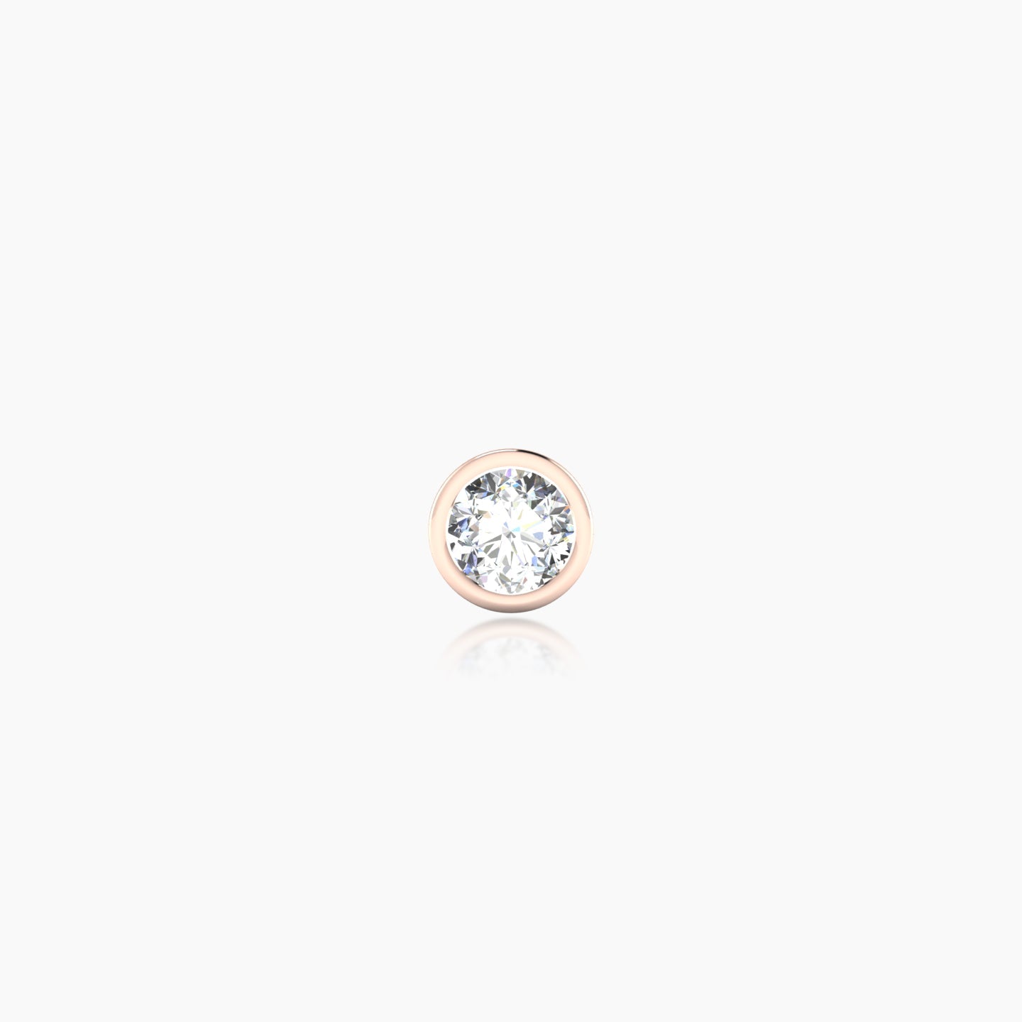 Eos | 18k Rose Gold 4.5 mm Round Diamond Earring