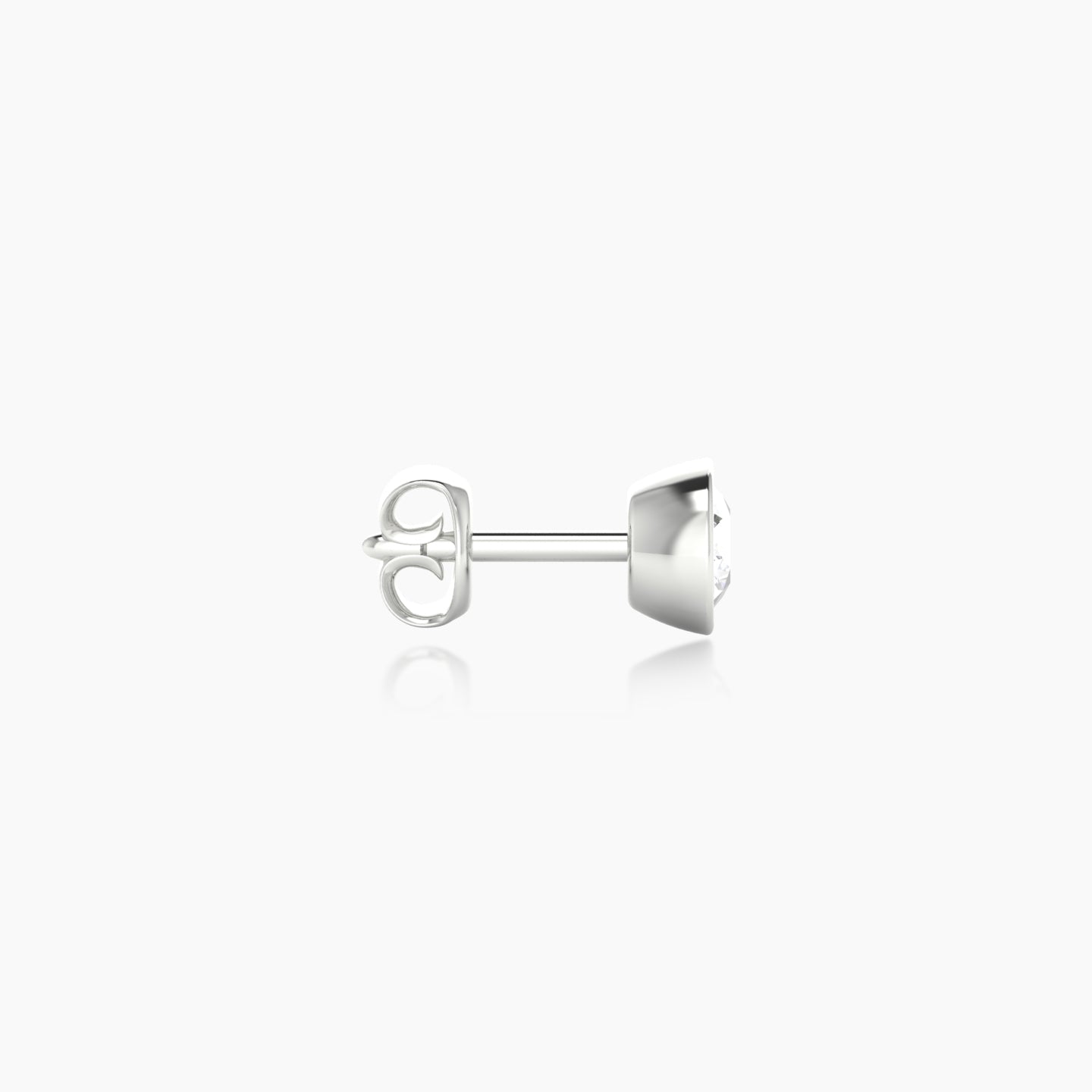 Eos | 18k White Gold 4.5 mm Round Diamond Earring