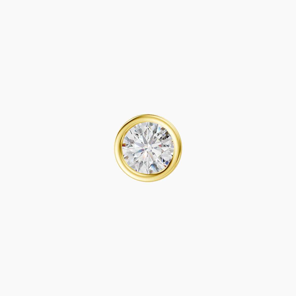 Eos | 18k Yellow Gold 5 mm 8 mm Round Diamond Piercing