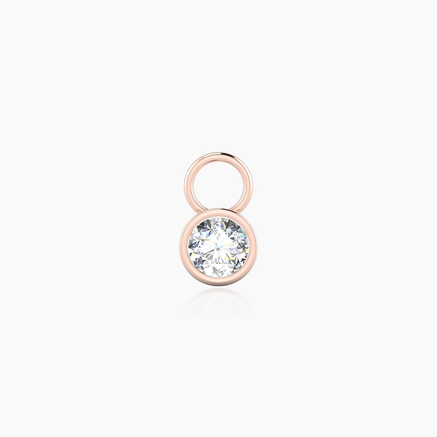 Eos | 18k Rose Gold 5 mm Round Diamond Charm