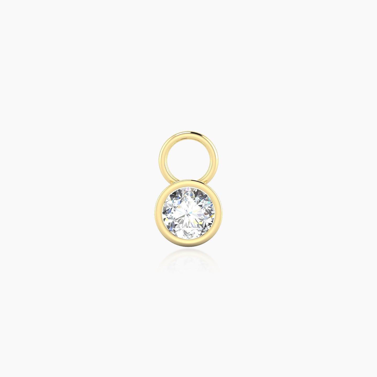 Eos | 18k Yellow Gold 5 mm Round Diamond Charm