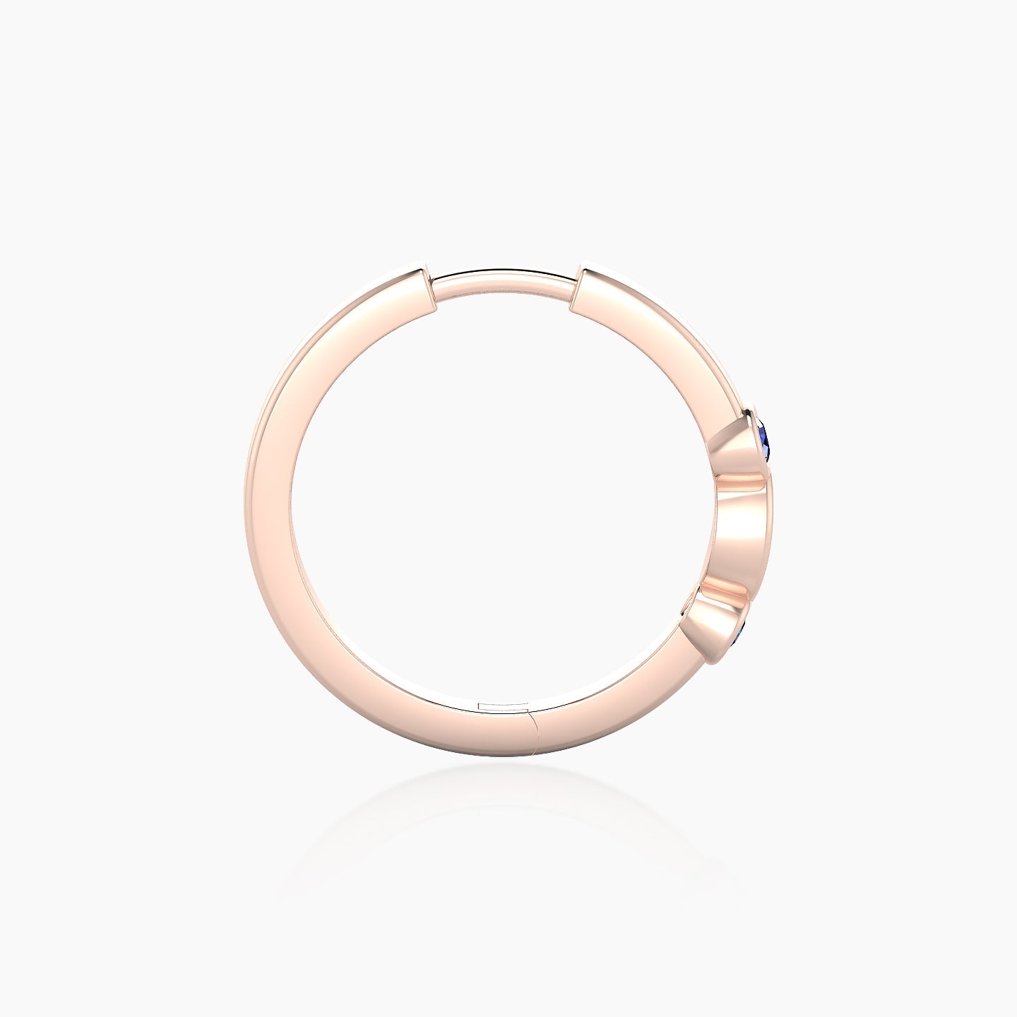 Epona | 18k Rose Gold 11 mm Sapphire Hoop Piercing