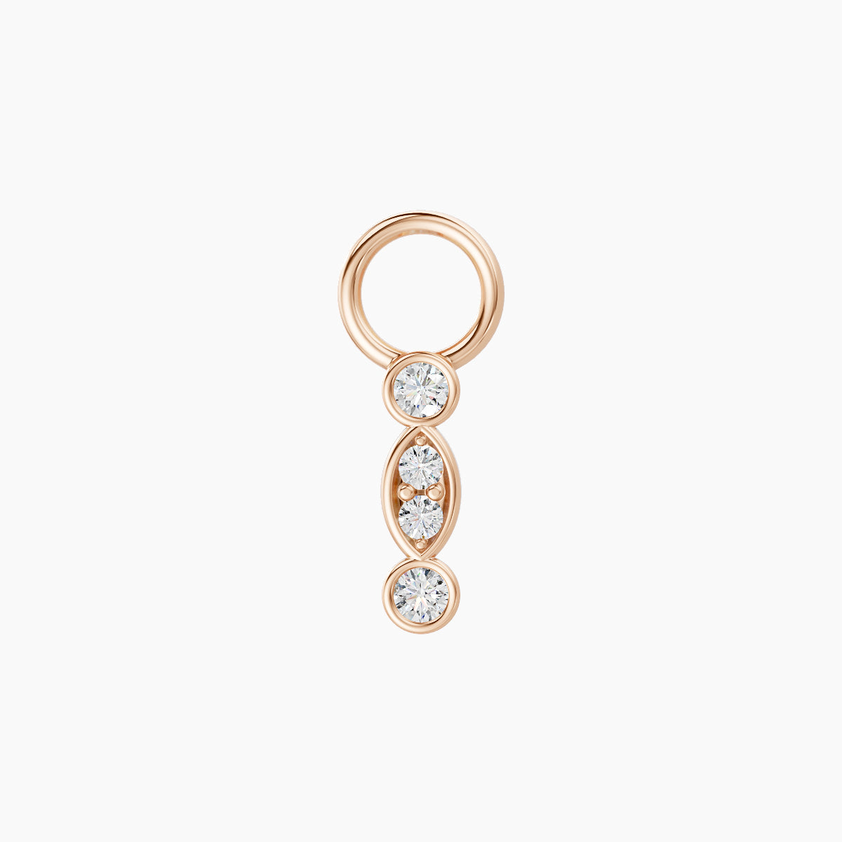 Epona | 18k Rose Gold 7.5 mm Diamond Charm