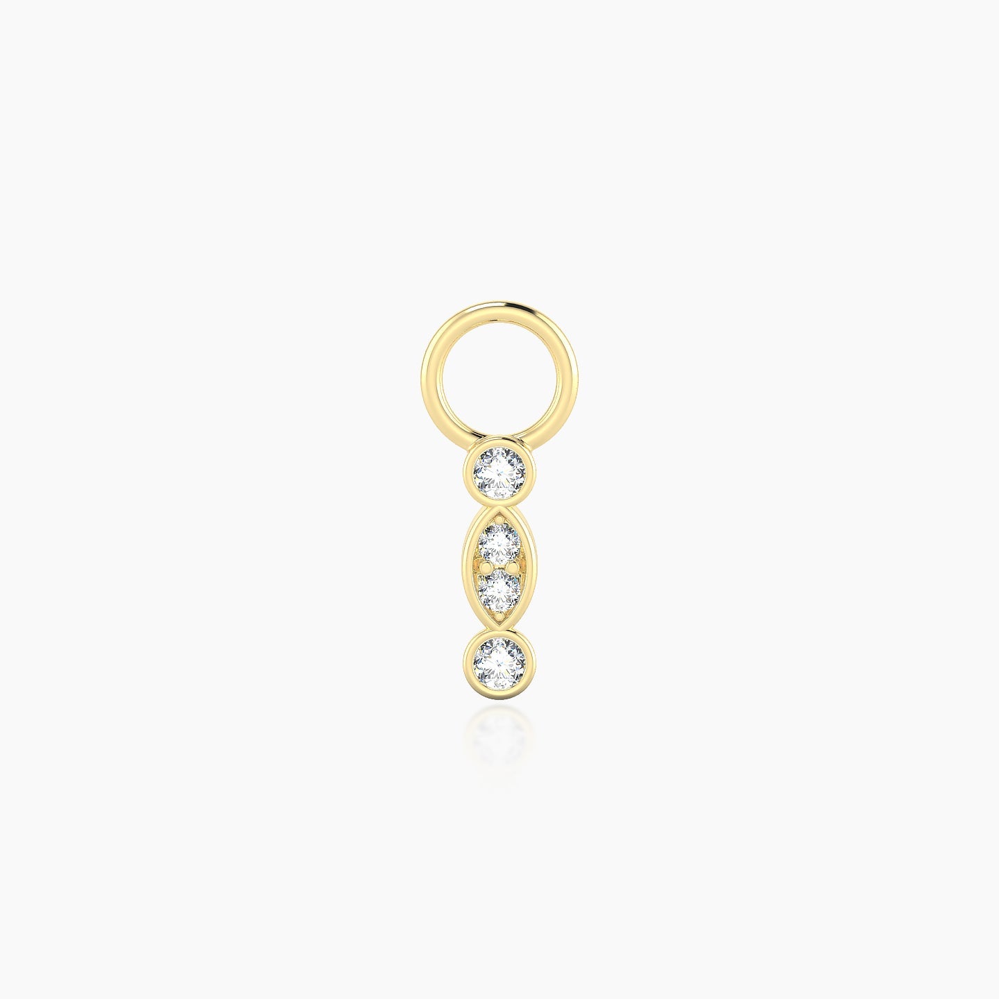 Epona | 18k Yellow Gold 7.5 mm Diamond Charm