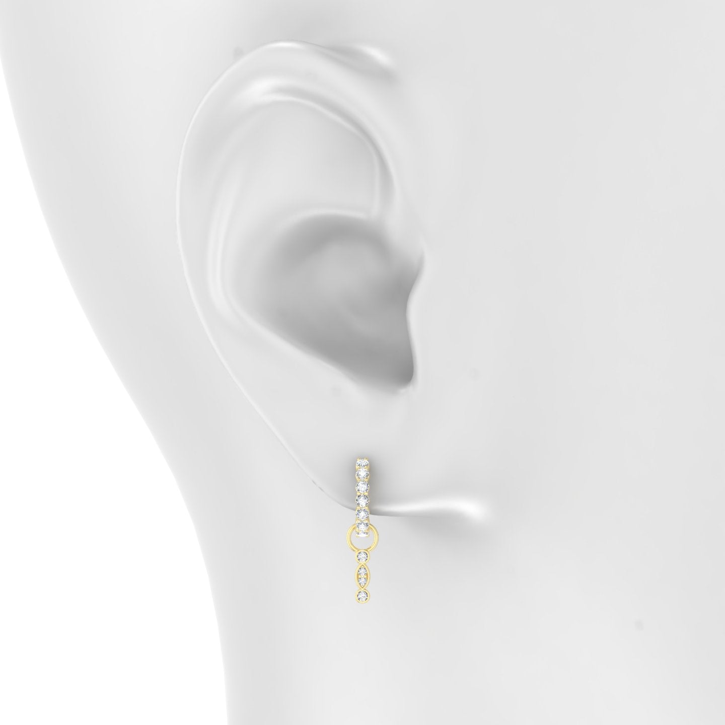 Epona | 18k Yellow Gold 7.5 mm Diamond Charm