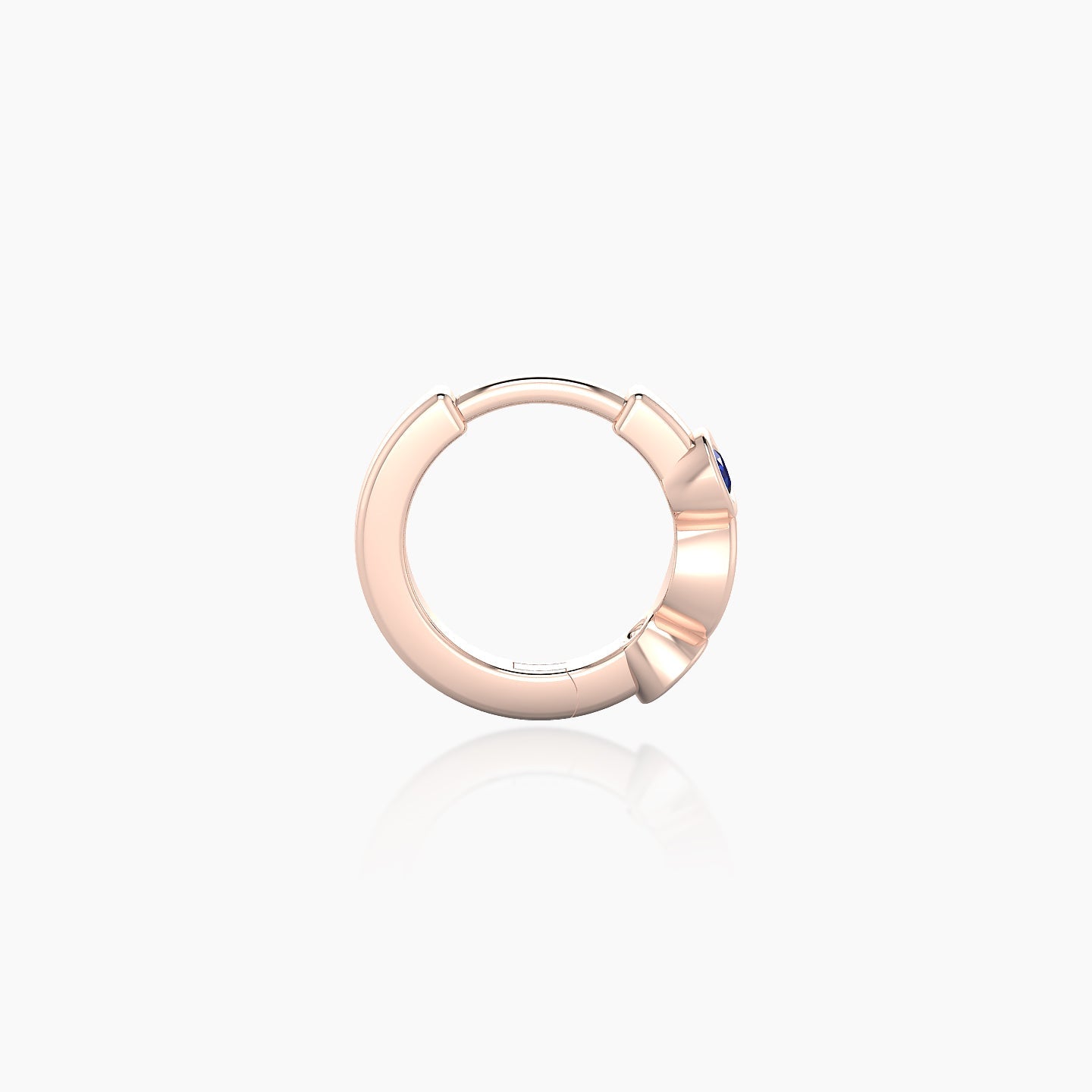 Epona | 18k Rose Gold 6.5 mm Sapphire Hoop Piercing