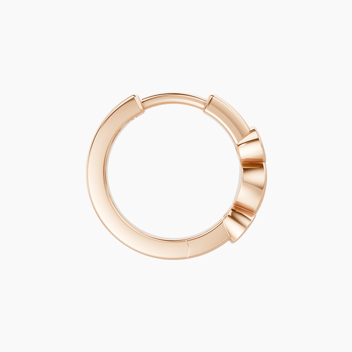 Epona | 18k Rose Gold 8 mm Diamond Nose Ring Piercing