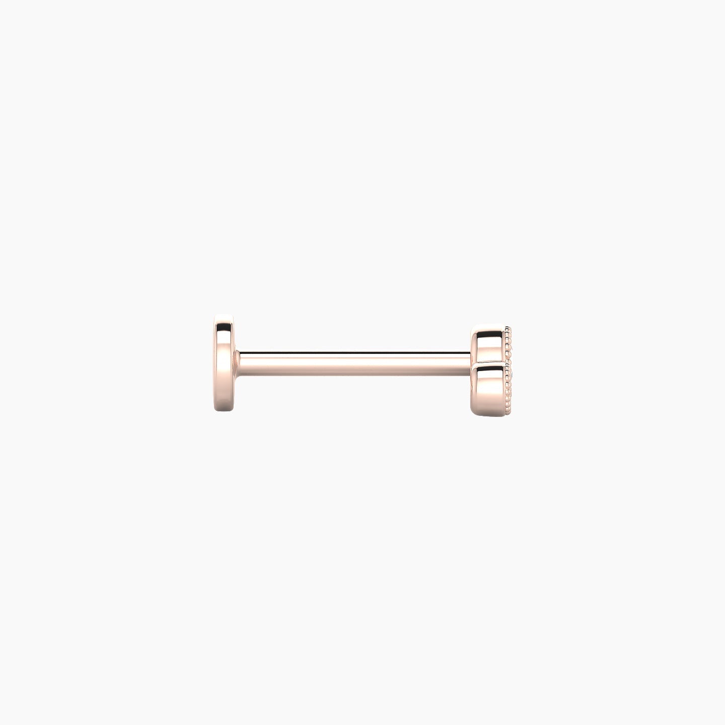 Fama | 18k Rose Gold 6.5 mm 8 mm Trilogy Diamond Piercing