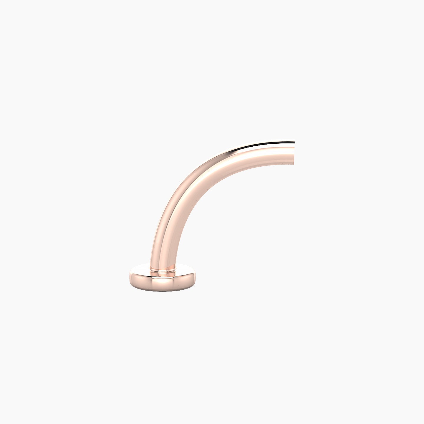 Floating Navel Post | 18k Rose Gold 10 mm