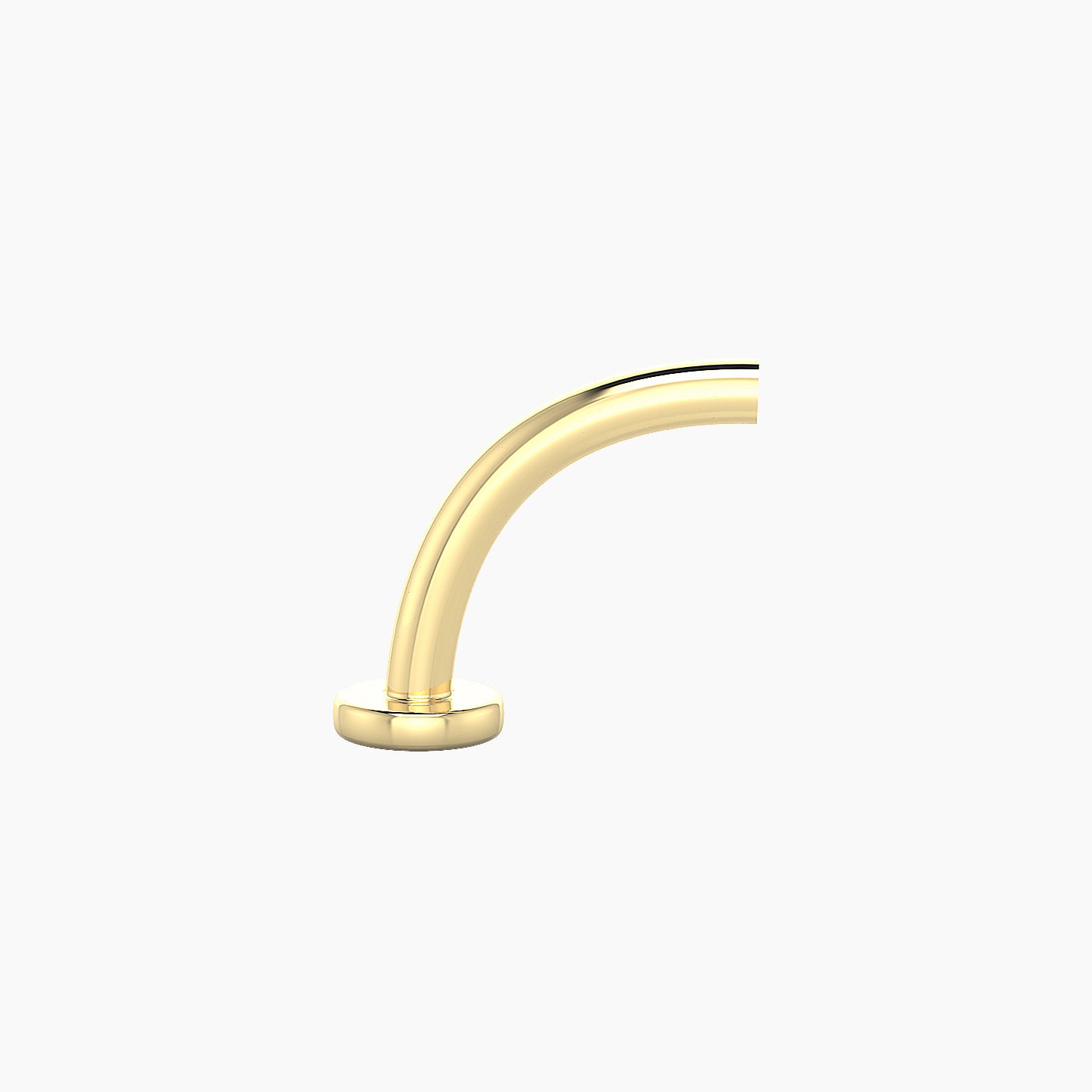 Floating Navel Post | 18k Yellow Gold 10 mm