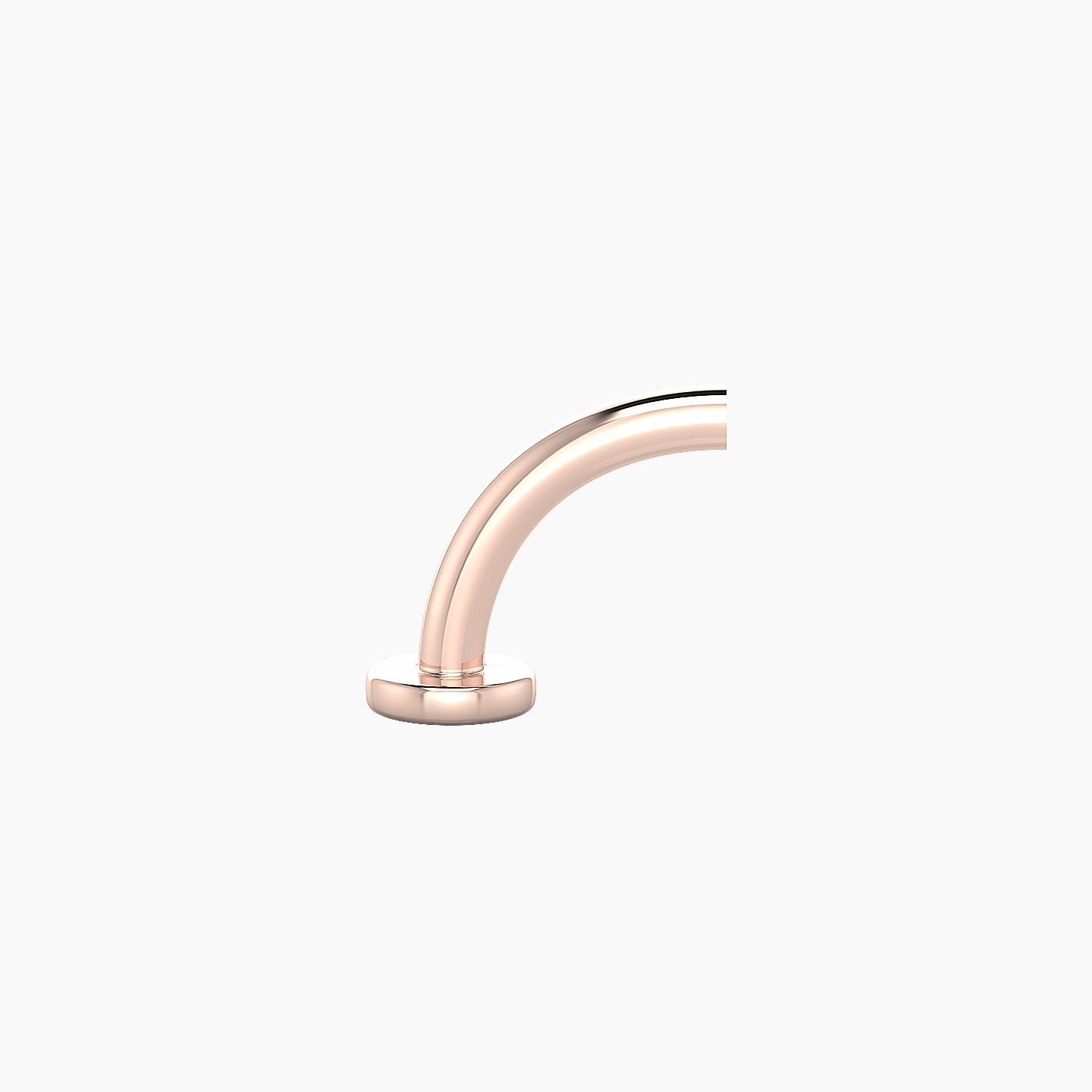 Floating Navel Post | 18k Rose Gold 8 mm