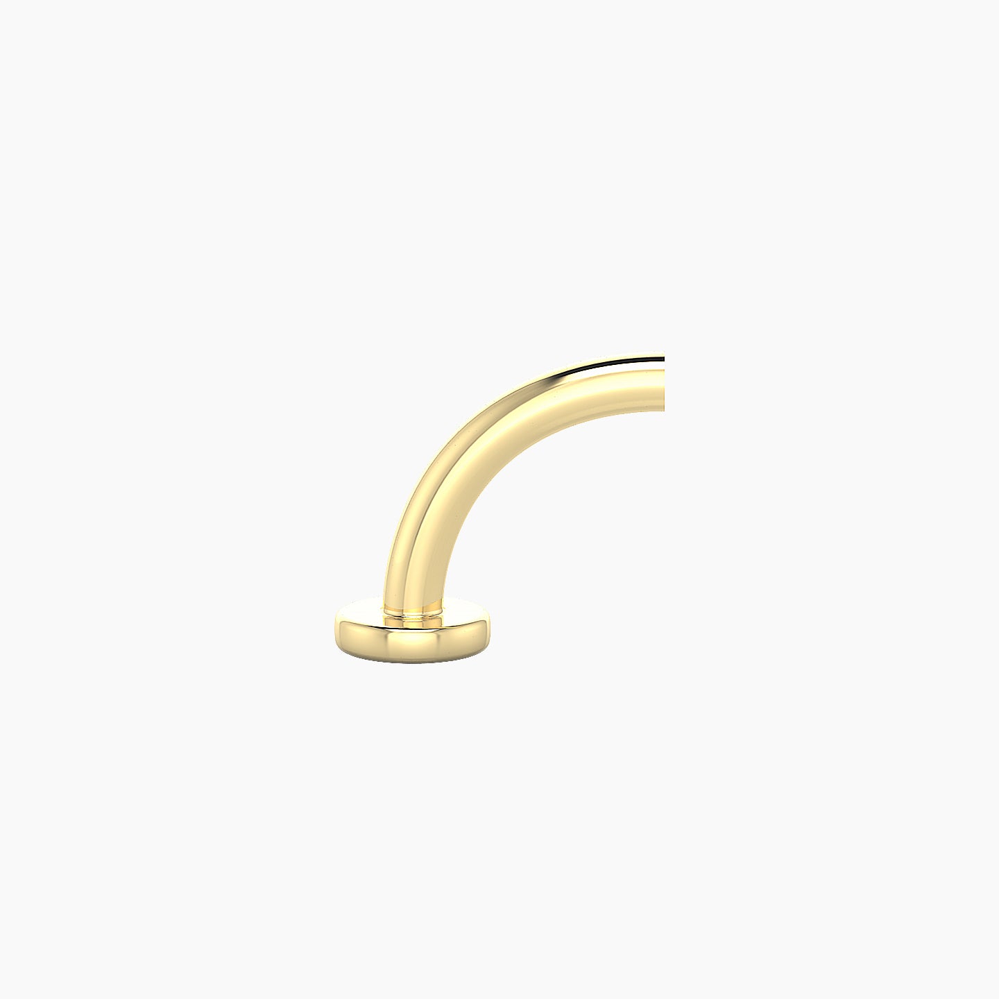 Floating Navel Post | 18k Yellow Gold 8 mm