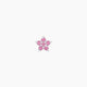 Flora | Piercing Fleur Saphir Rose