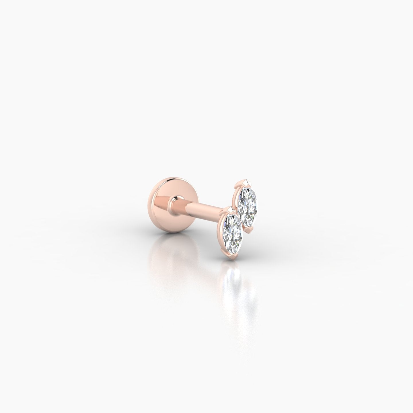 Freyja | 18k Rose Gold 5 mm 6.5 mm Diamond Piercing