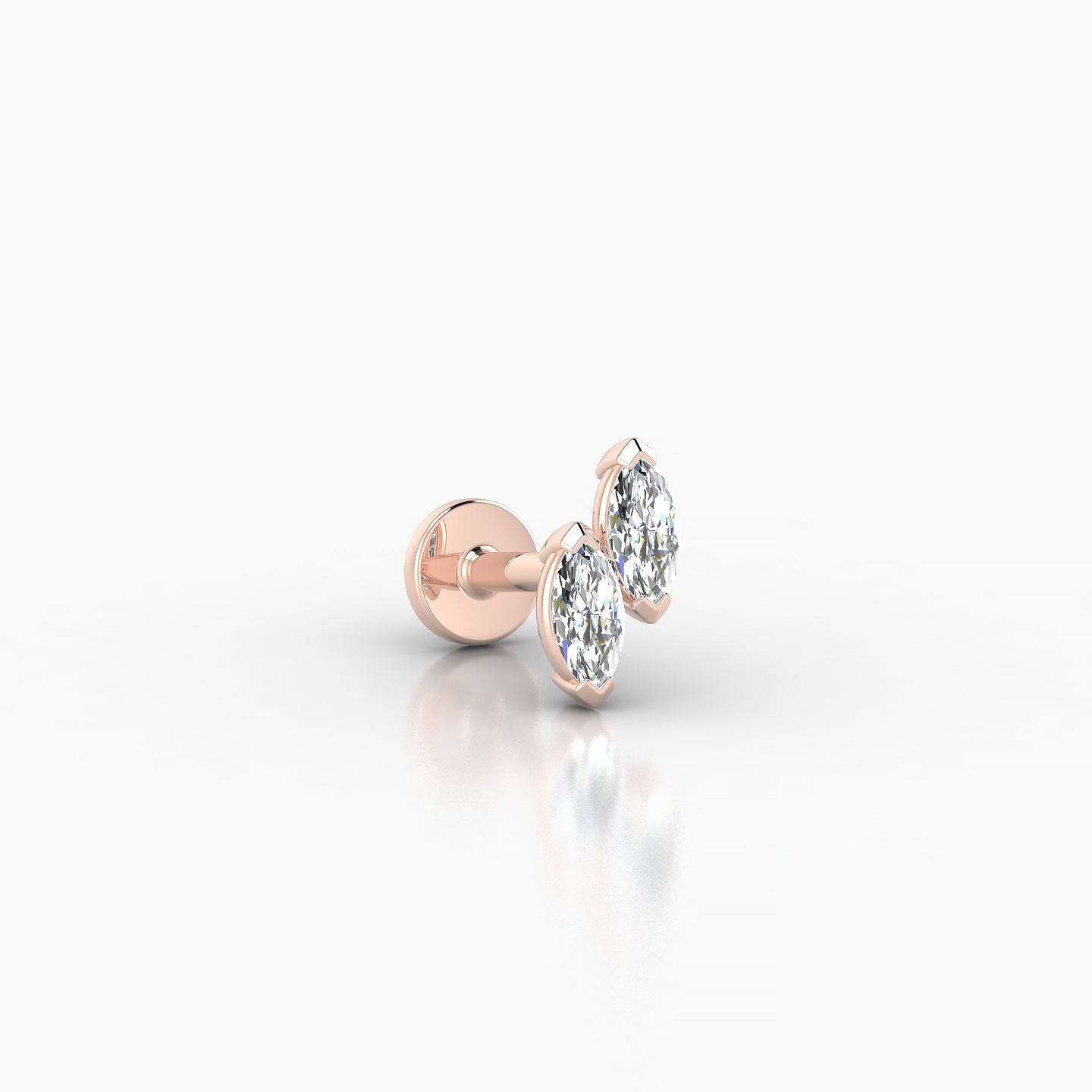 Freyja | 18k Rose Gold 6 mm 5 mm Diamond Piercing