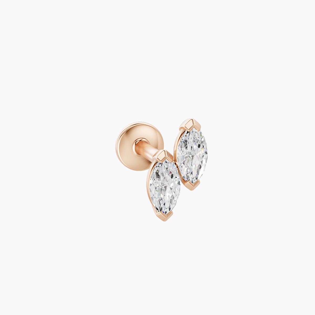 Freyja | 18k Rose Gold 6.5 mm 6.5 mm Diamond Piercing