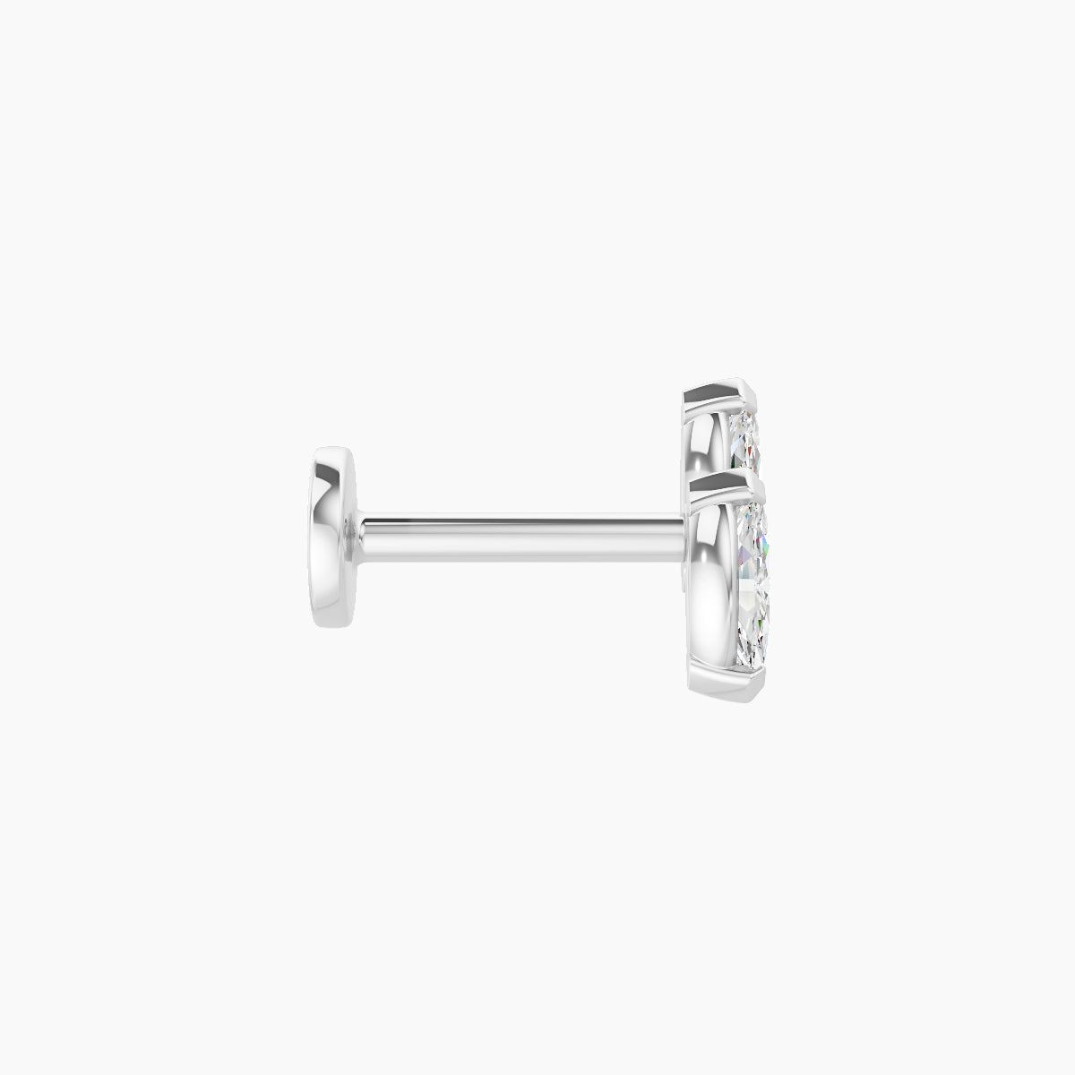 Freyja | 18k White Gold 6.5 mm 6.5 mm Diamond Piercing