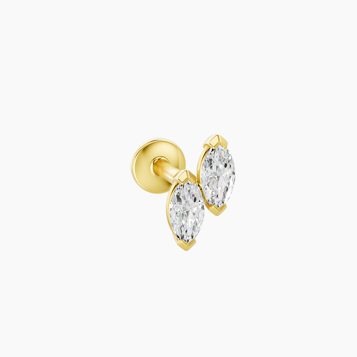 Freyja | 18k Yellow Gold 6.5 mm 6.5 mm Diamond Piercing