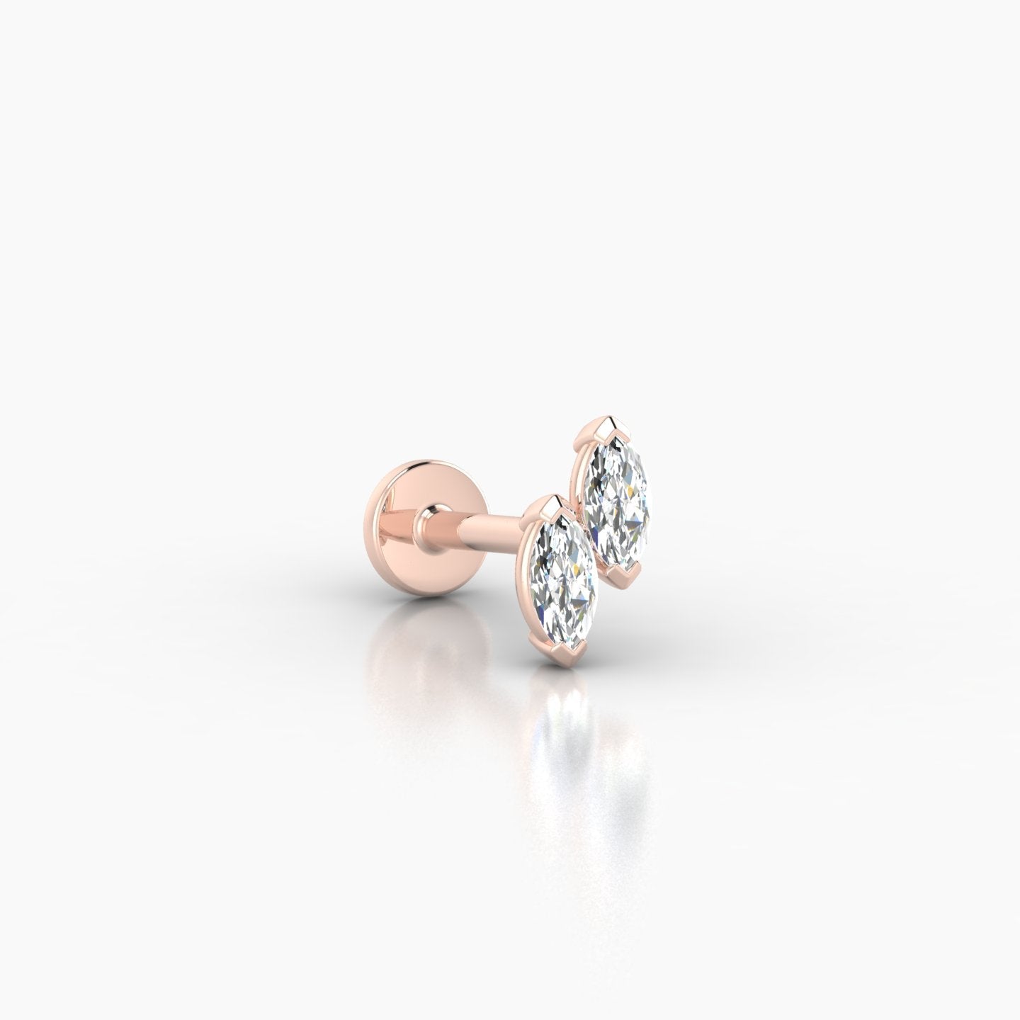 Freyja | 18k Rose Gold 6 mm 6.5 mm Diamond Piercing