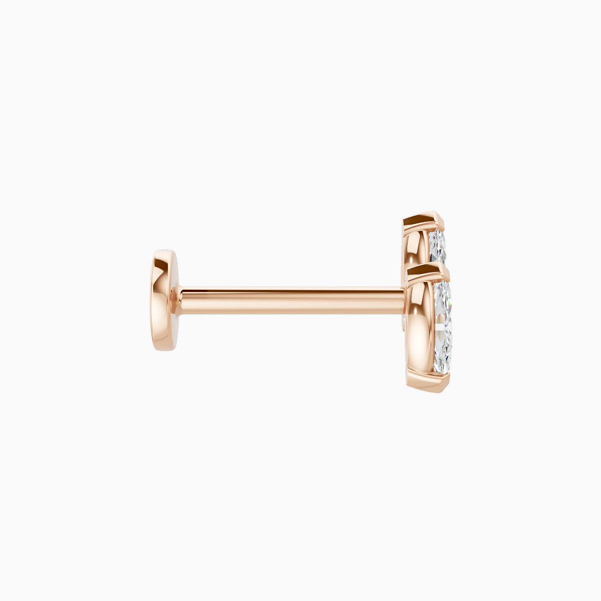 Freyja | 18k Rose Gold 6.5 mm 8 mm Diamond Piercing