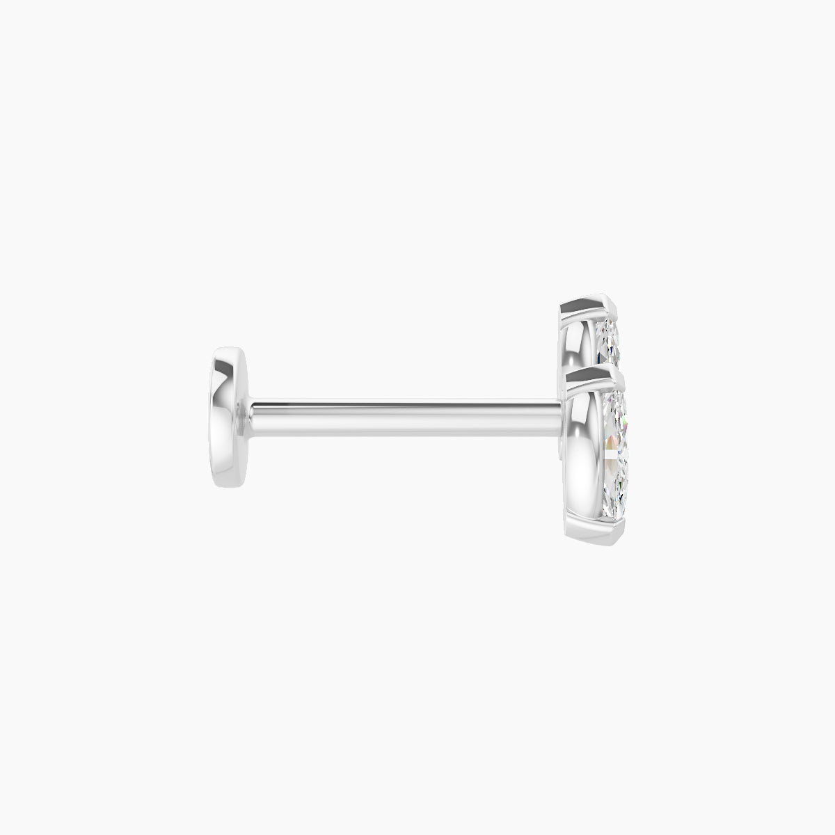Freyja | 18k White Gold 6.5 mm 8 mm Diamond Piercing
