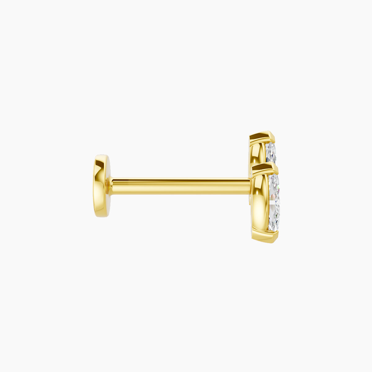 Freyja | 18k Yellow Gold 6.5 mm 8 mm Diamond Piercing