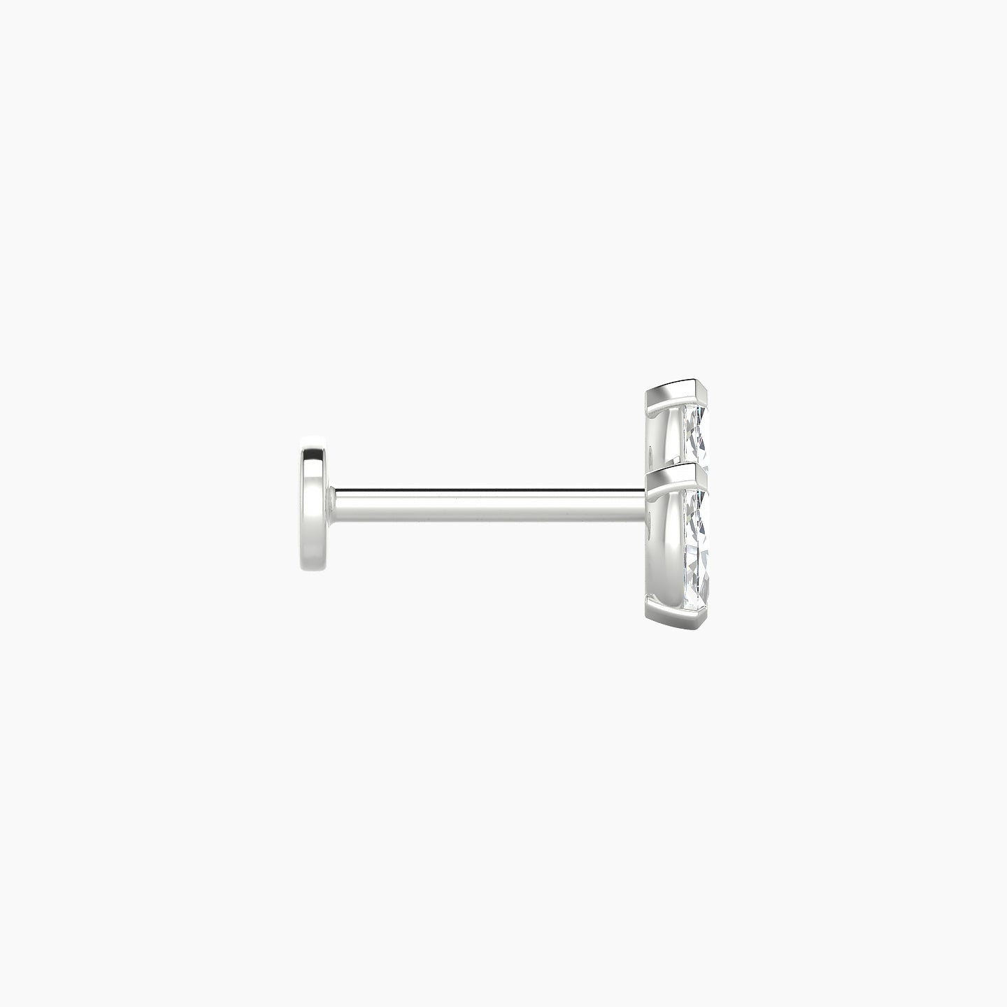 Freyja | 18k White Gold 6 mm 8 mm Diamond Piercing