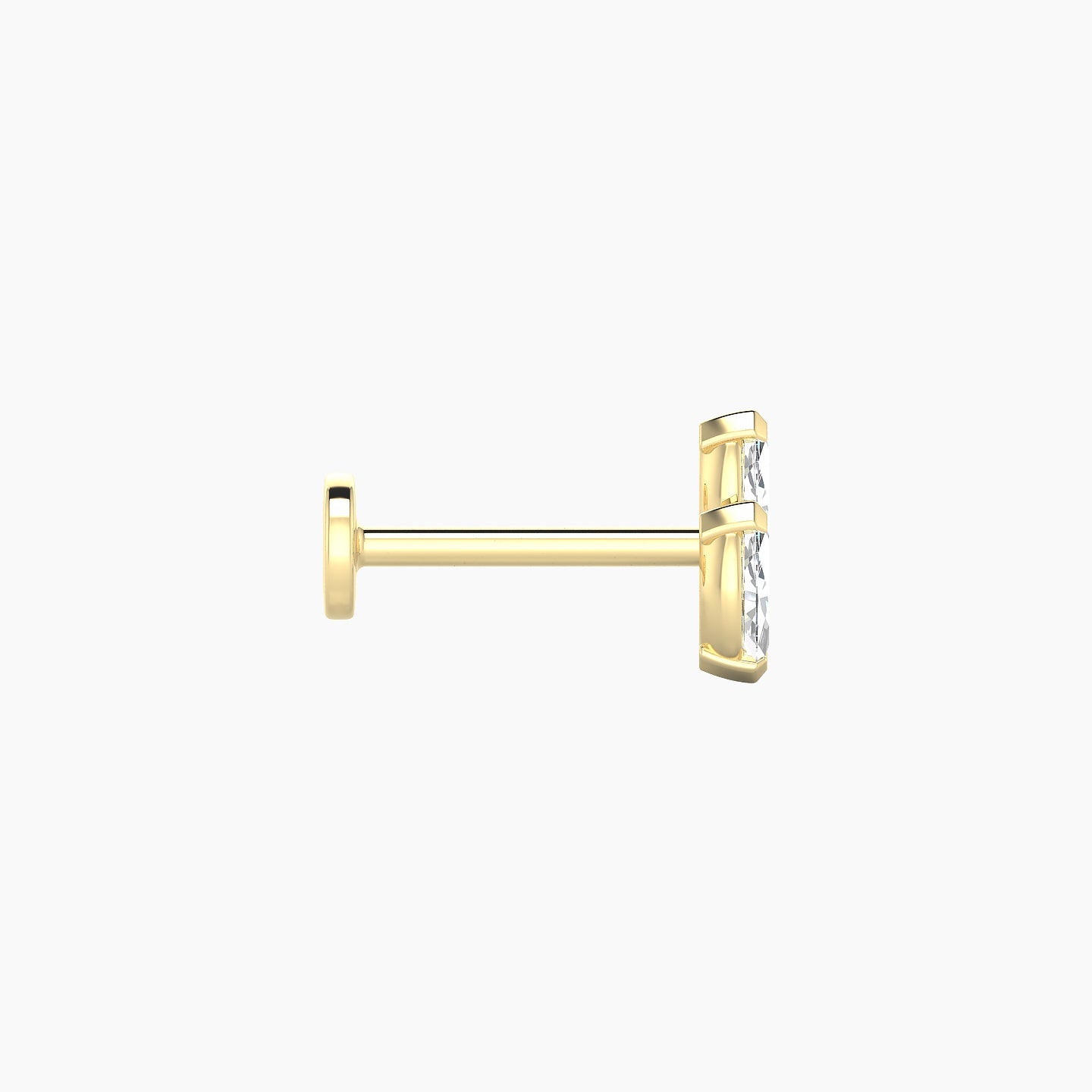 Freyja | 18k Yellow Gold 6 mm 8 mm Diamond Piercing