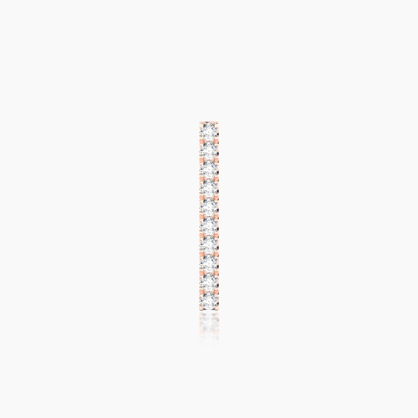 Gaia | 18k Rose Gold 12 mm 5 mm Bar Diamond Piercing