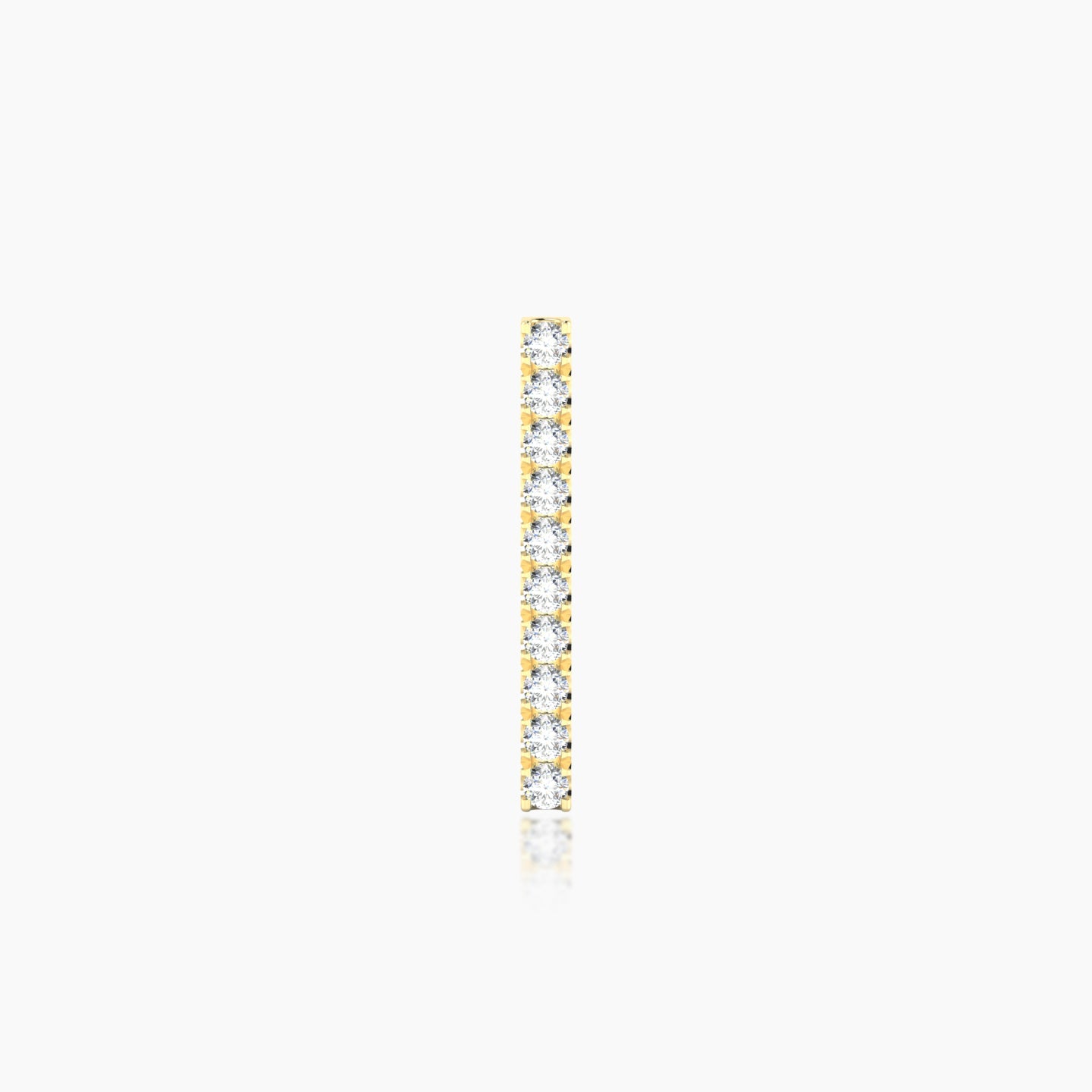 Gaia | 18k Yellow Gold 12 mm 5 mm Bar Diamond Piercing