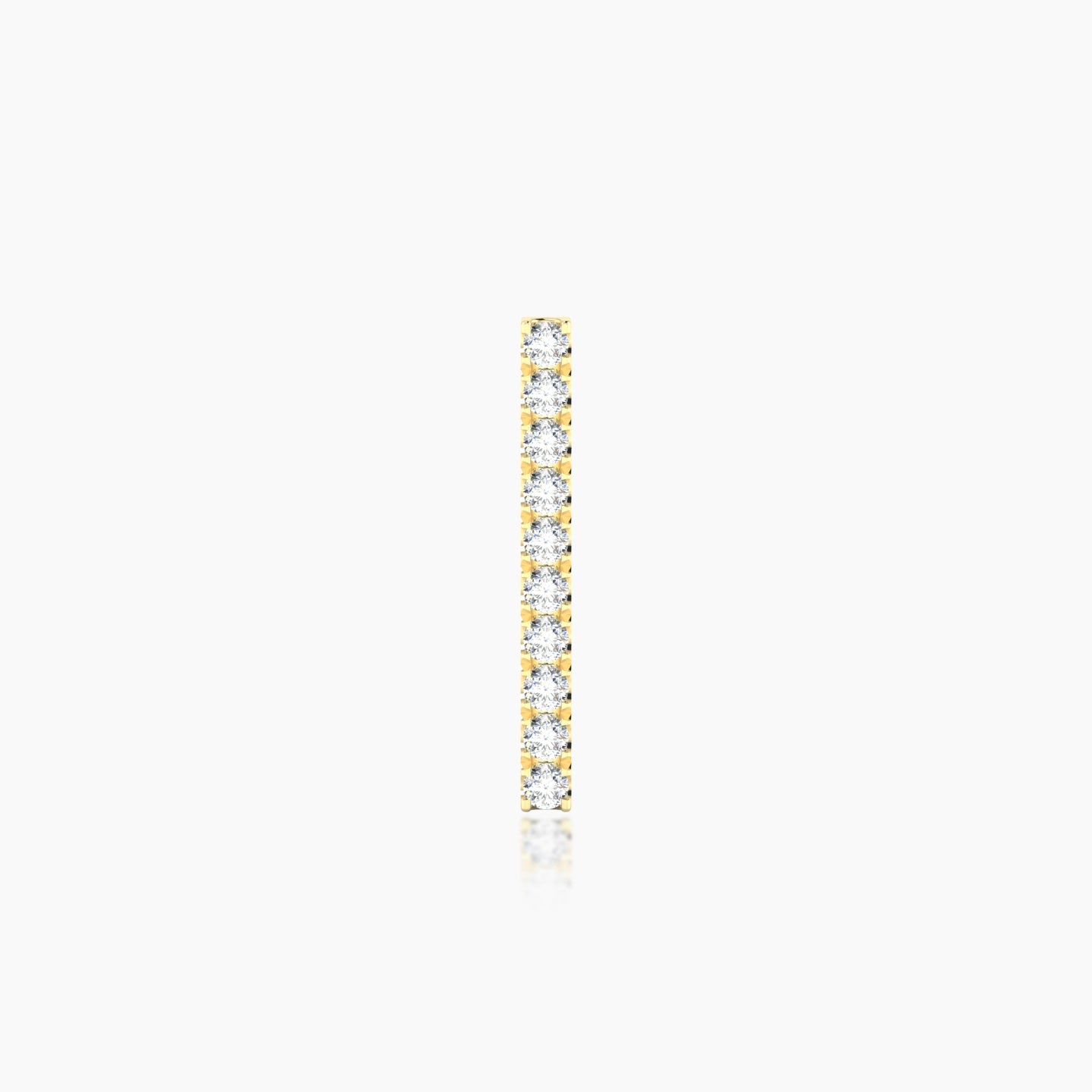 Gaia | 18k Yellow Gold 12 mm Bar Diamond Earring