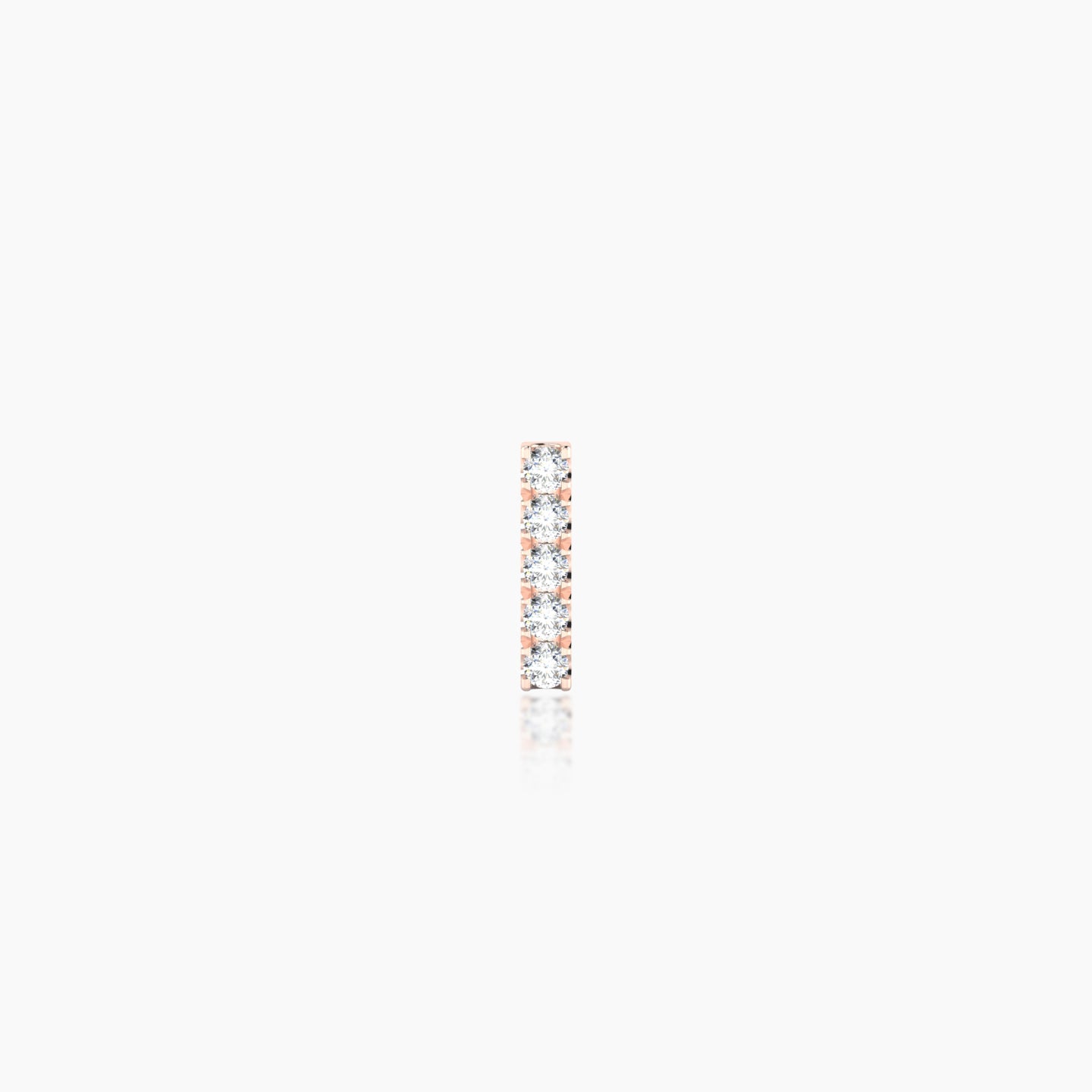 Gaia | 18k Rose Gold 6 mm 5 mm Bar Diamond Piercing