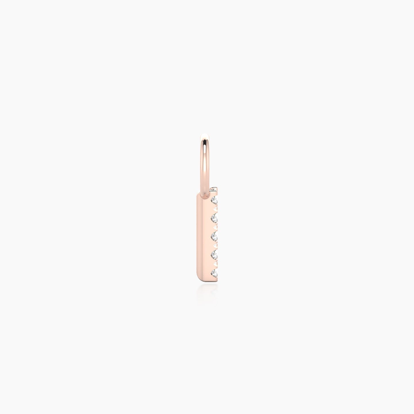 Gaia | 18k Rose Gold 6 mm Bar Diamond Charm